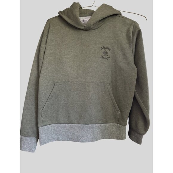 Alpine Design Pullover  Fleece Hoodie Size Small Olive Green Sweatshirt NWOT Poc - Picture 3 of 10